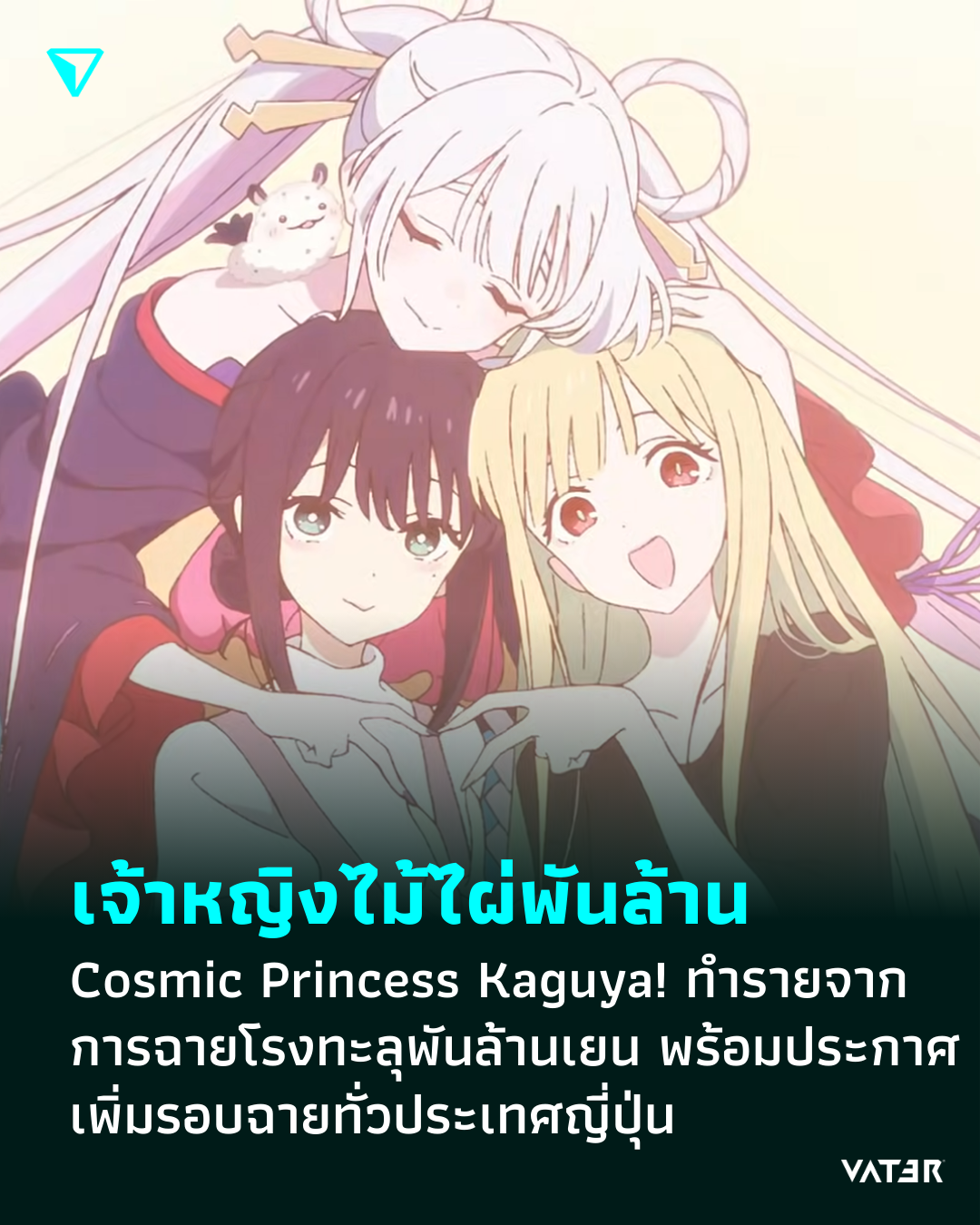 ภาพประกอบข่าว เจ้าหญิงไม้ไผ่พันล้าน Cosmic Princess Kaguya! สามารถทำรายได้หลักพันล้านเยน พร้อมประกาศเพิ่มรอบฉายทั่วประเทศญี่ปุ่น