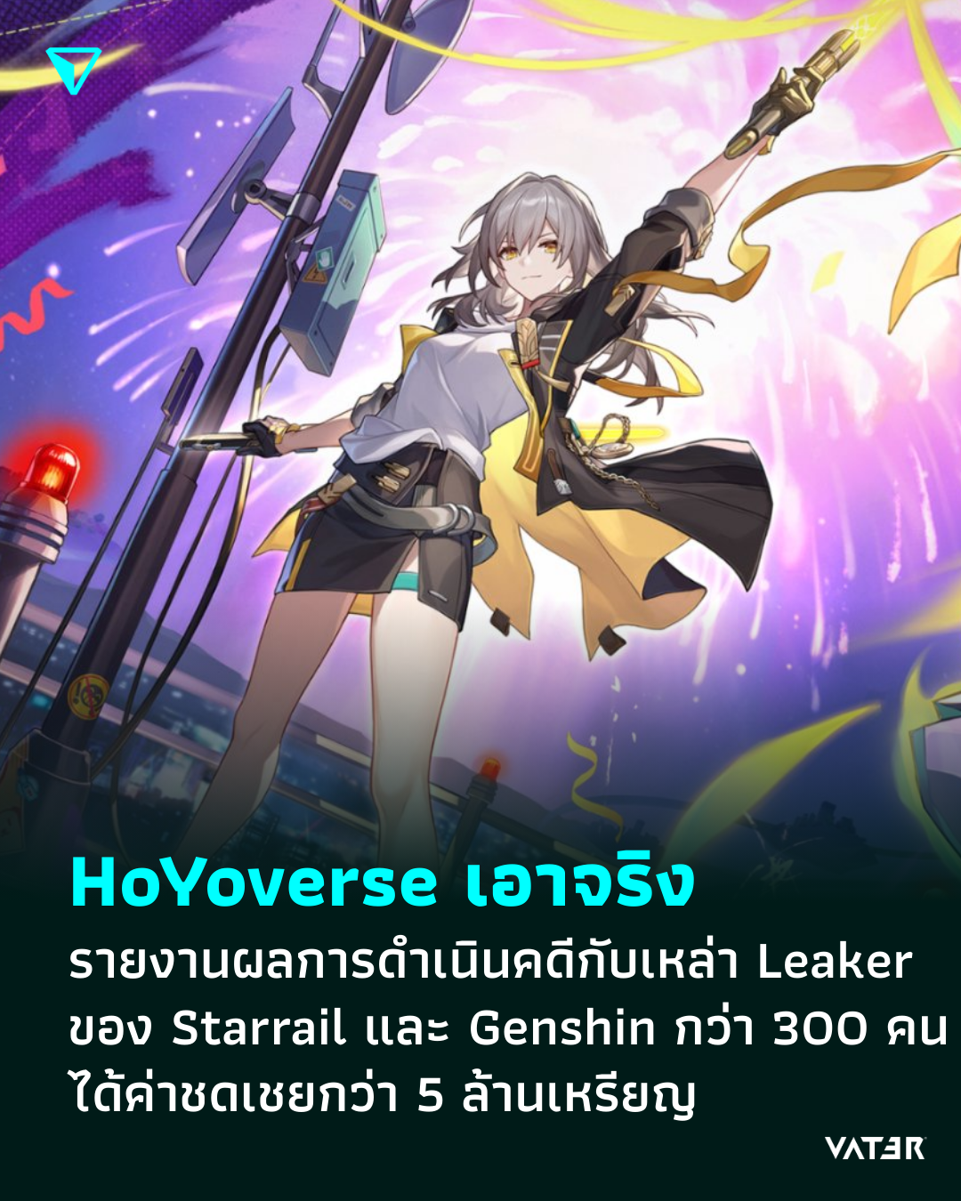 ภาพประกอบข่าว HoYoverse เอาจริง รายงานผลการดำเนินคดีกับเหล่า Leaker ของ Star Rail และ Genshin กว่า 300 คน ได้ค่าชดเชยกว่า 5 ล้านเหรียญ