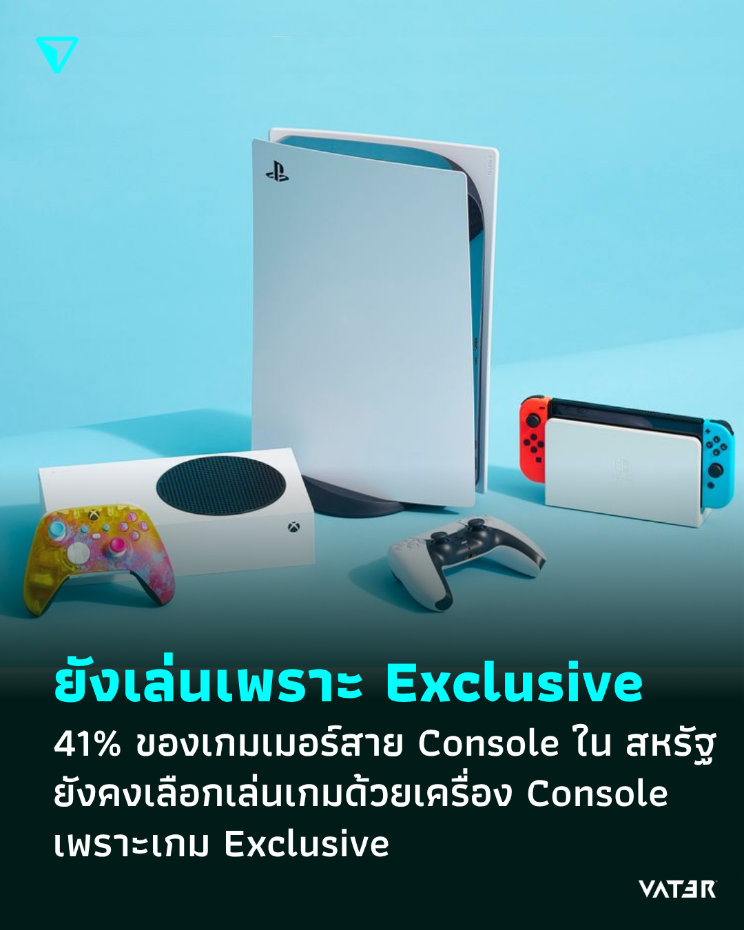 ภาพประกอบข่าว ยังเล่นเพราะ Exclusive 41% ของเกมเมอร์สาย Console ใน สหรัฐ ยังคงเลือกเล่นเกมด้วยเครื่อง Console เพราะเกม Exclusive