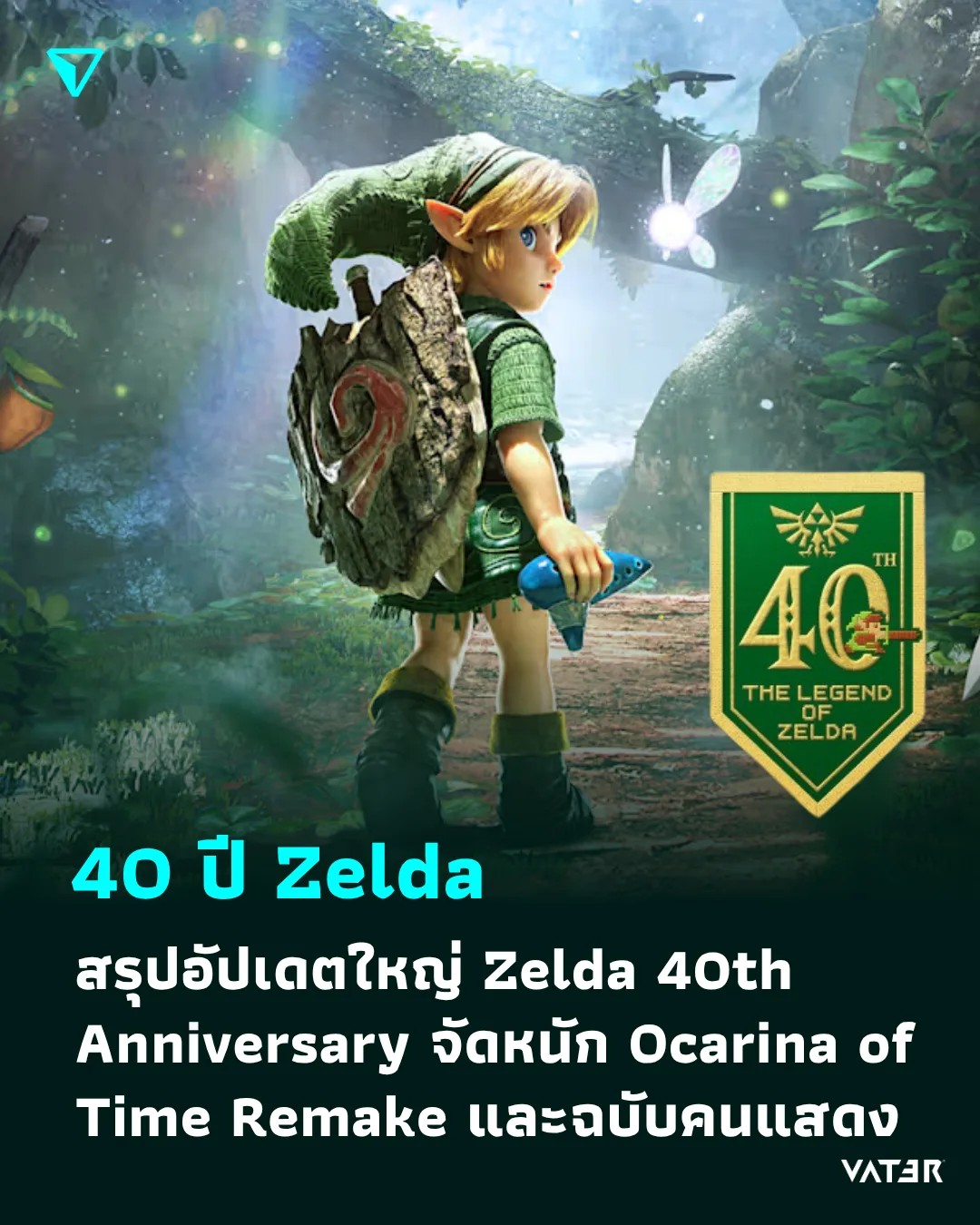 ภาพประกอบข่าว 40 ปี Zelda สรุปอัปเดตใหญ่ Zelda 40th Anniversary จัดหนัก Ocarina of Time Remake และฉบับคนแสดง